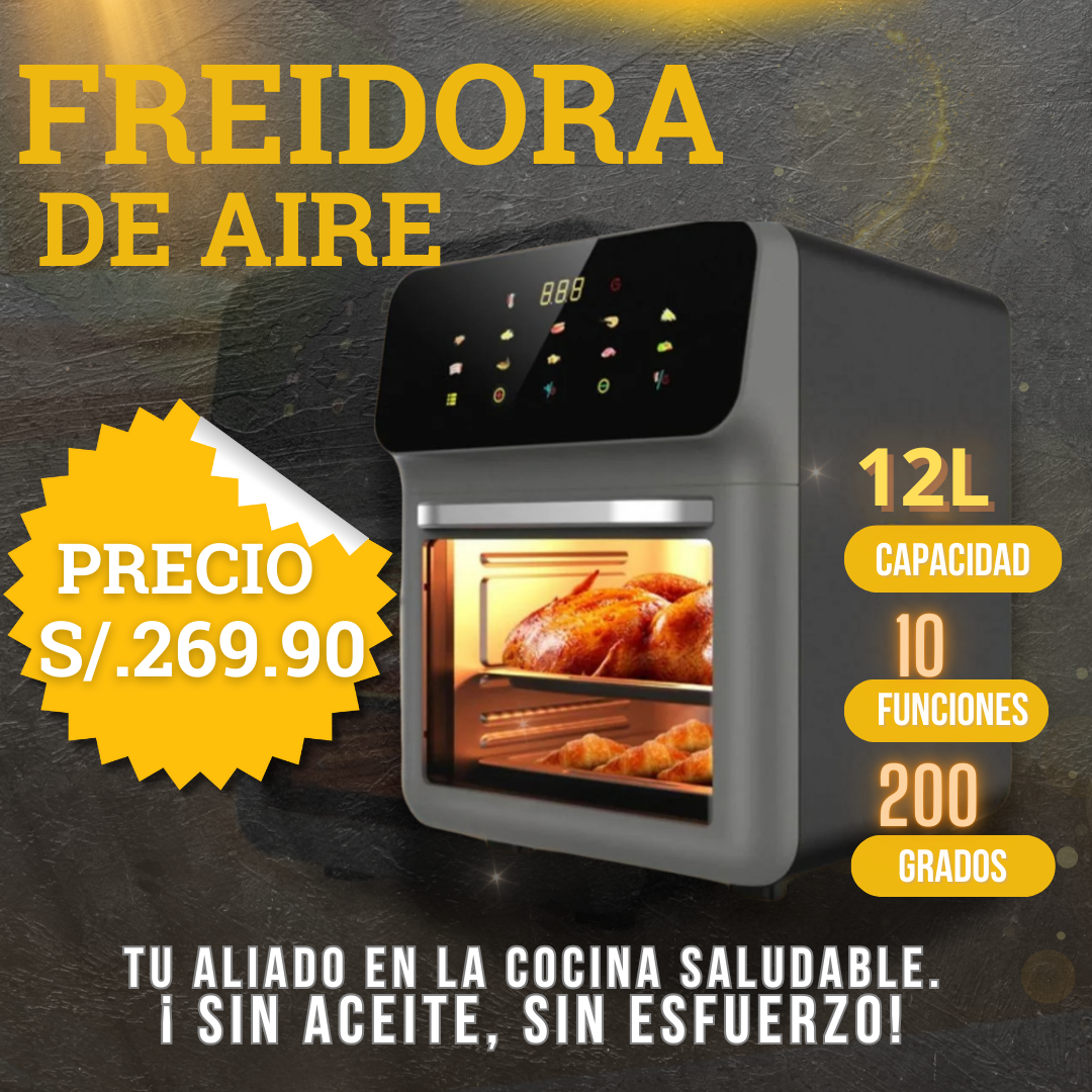 FREIDORA DE AIRE 12L 2 EN 1