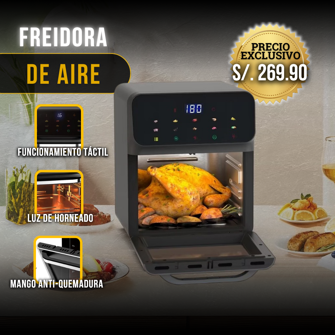 FREIDORA DE AIRE 12L 2 EN 1